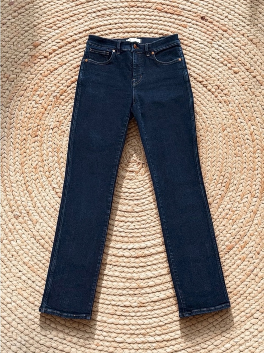 Madewell Dark Indigo Mid Rise Stovepipe Jeans Size 28 Women’s